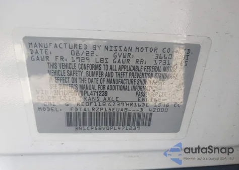 2023 Nissan Kicks S Xtronic Cvt from USA, damaged, VIN 3N1CP5BV0PL471239